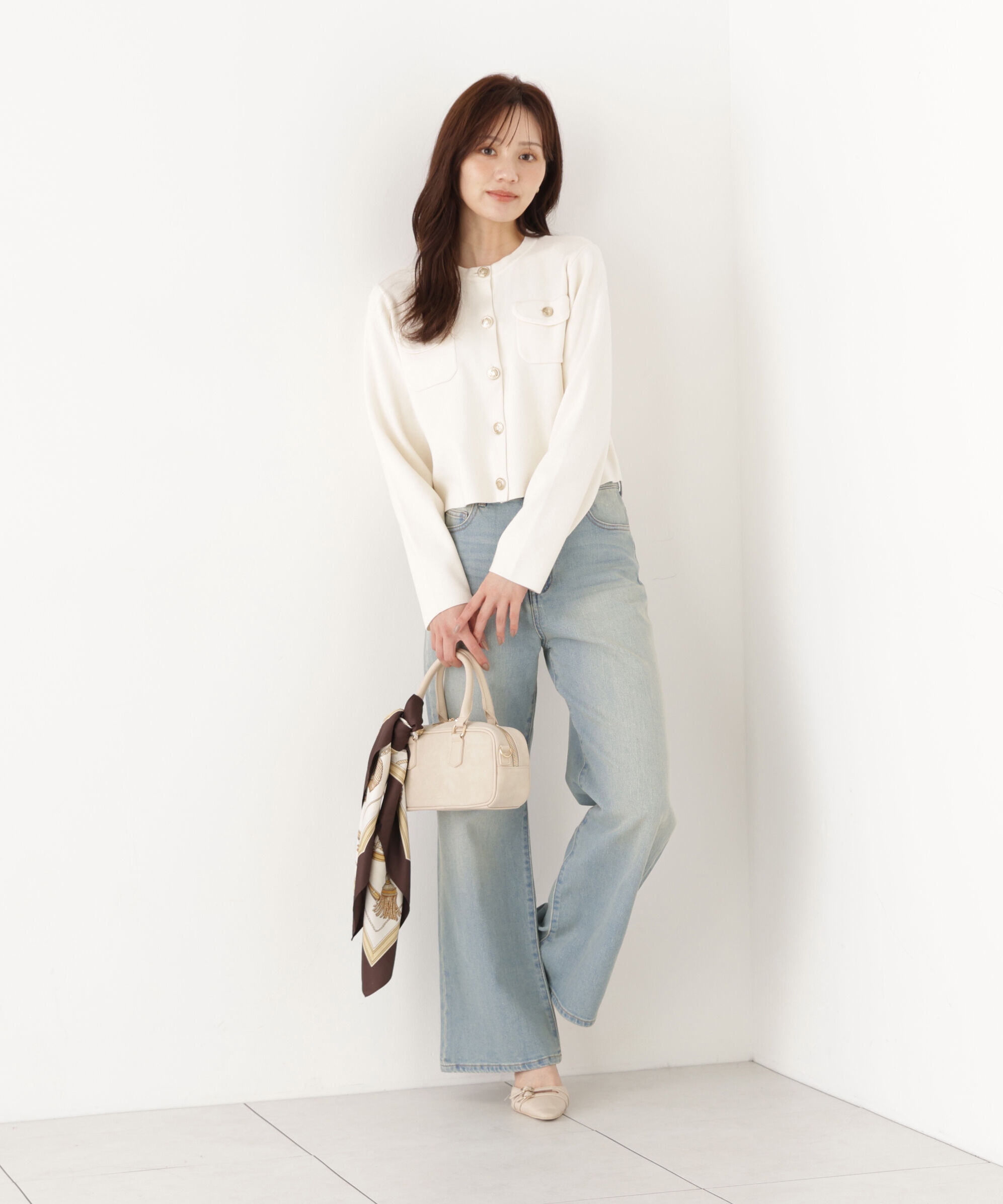 PROPORTION BODY DRESSING「シルク混カーディガン」|カーディガン|