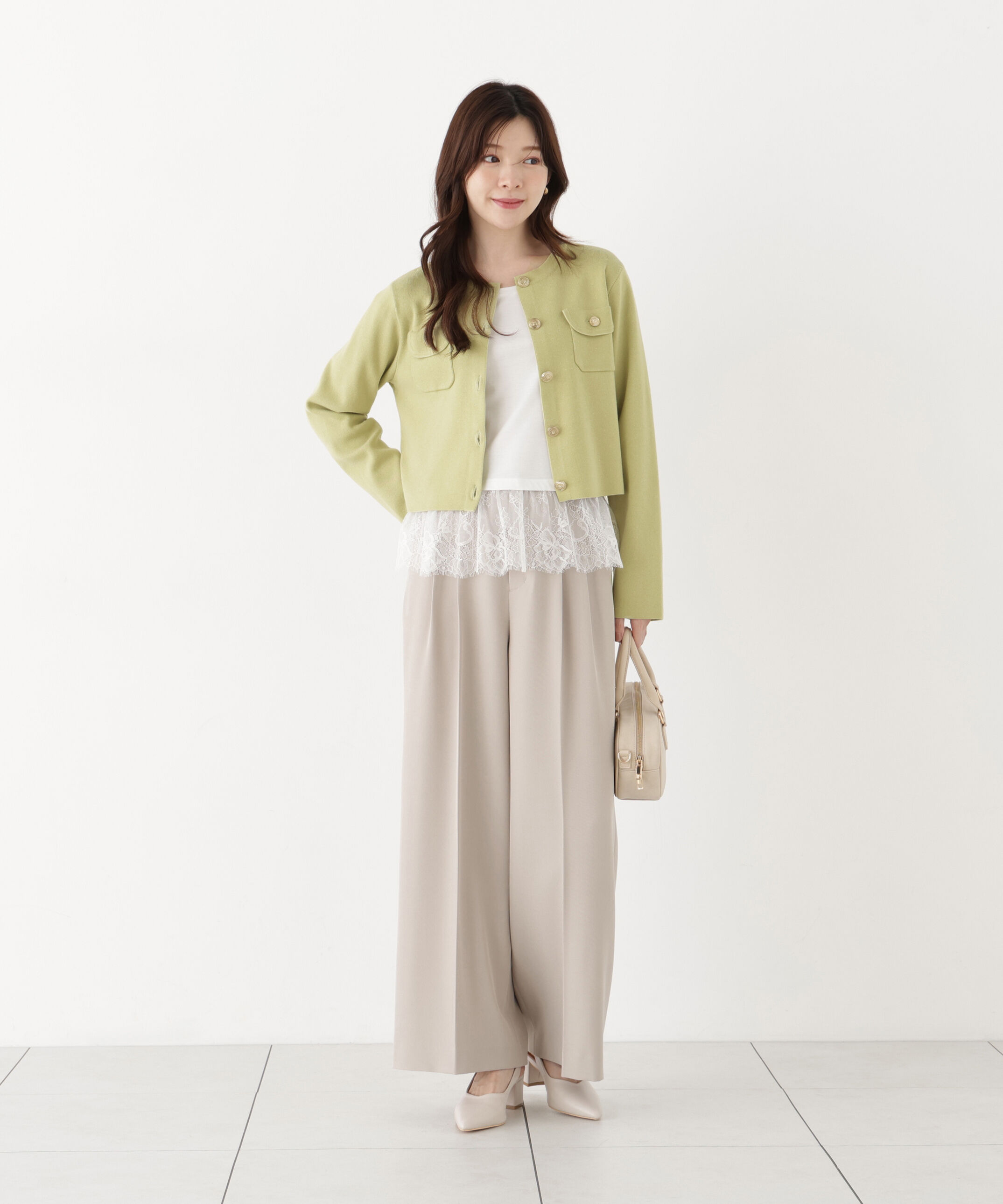 PROPORTION BODY DRESSING「シルク混カーディガン」|カーディガン|