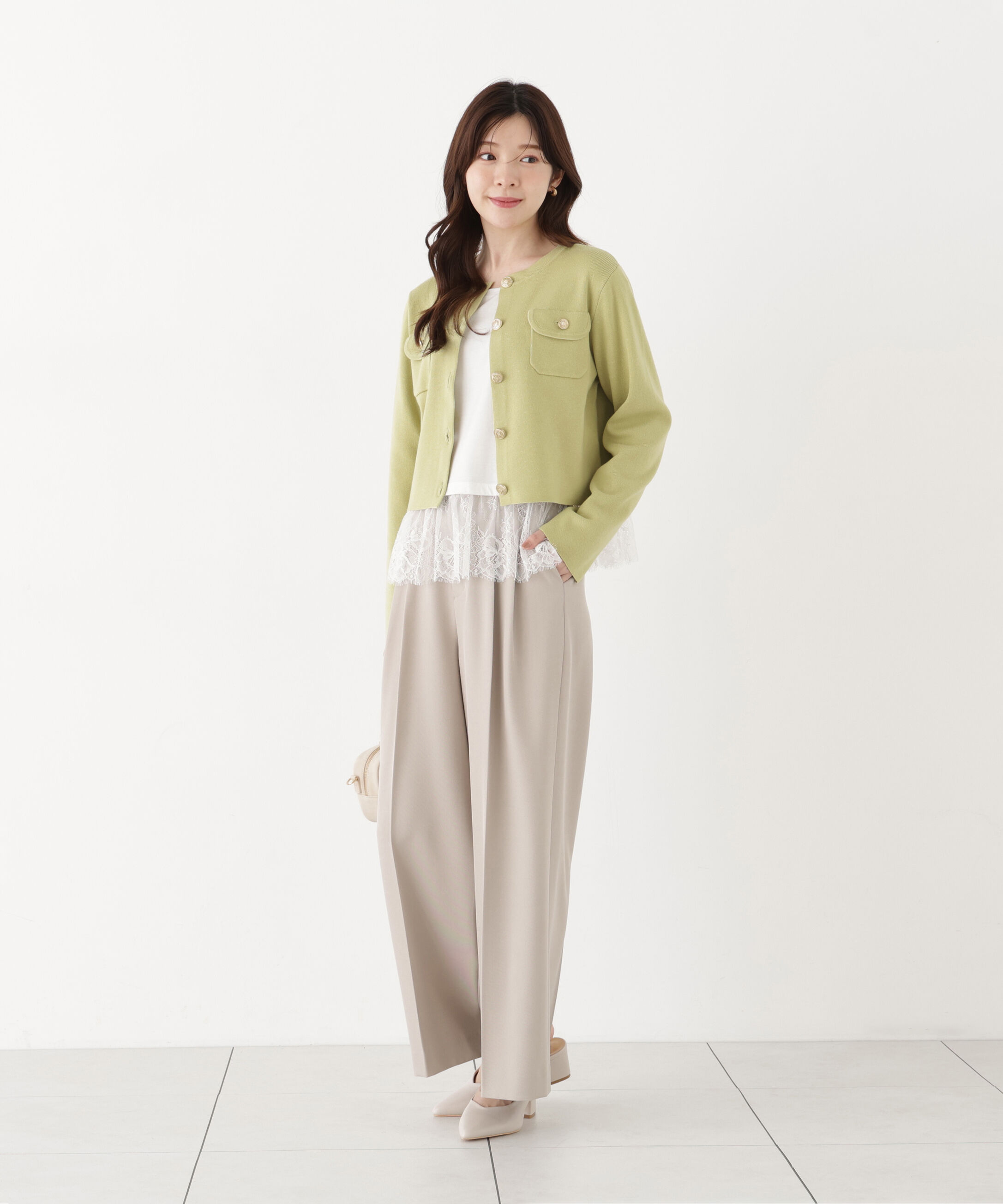 PROPORTION BODY DRESSING「シルク混カーディガン」|カーディガン|