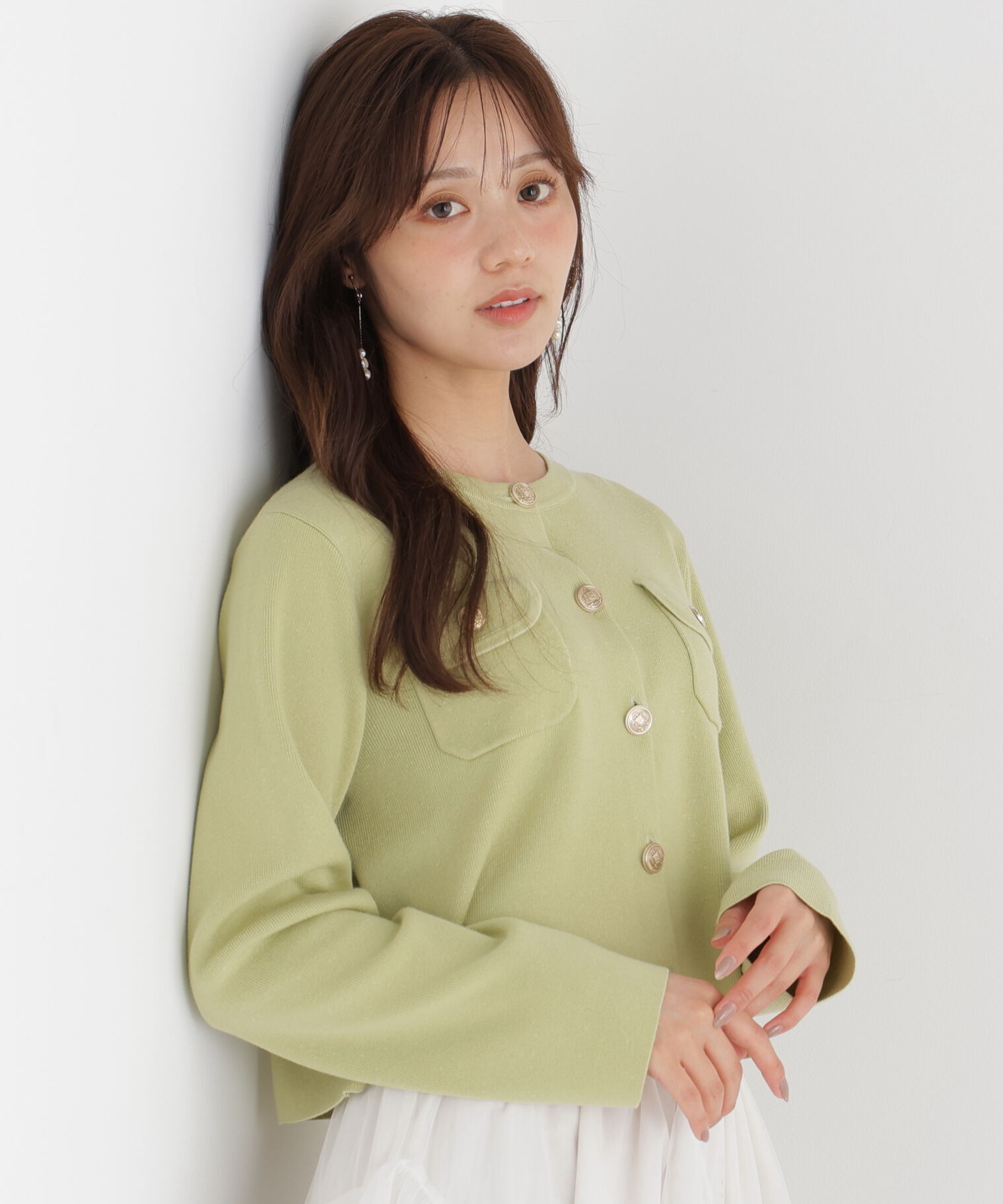 PROPORTION BODY DRESSING「シルク混カーディガン」|カーディガン|
