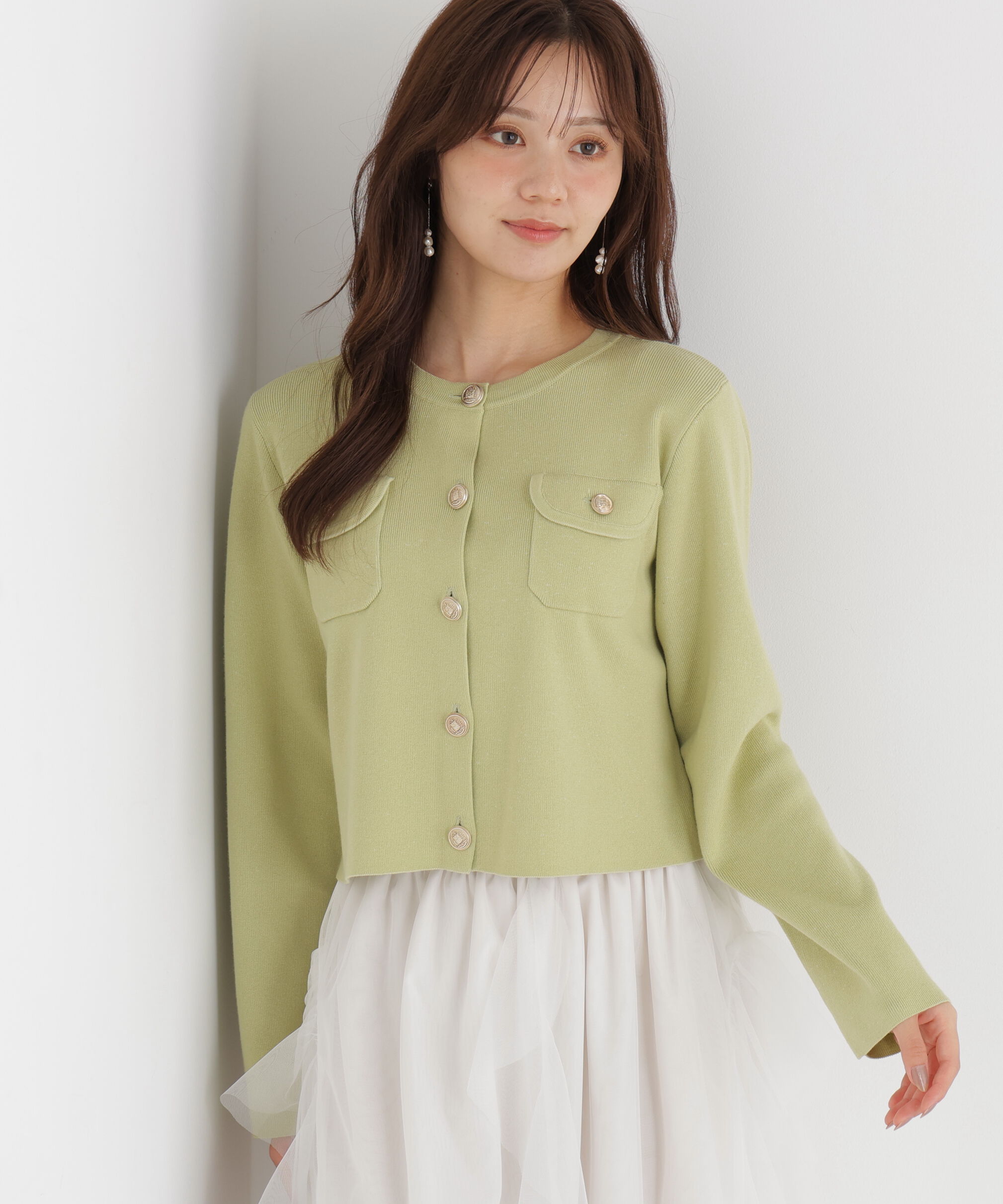 PROPORTION BODY DRESSING「シルク混カーディガン」|カーディガン|