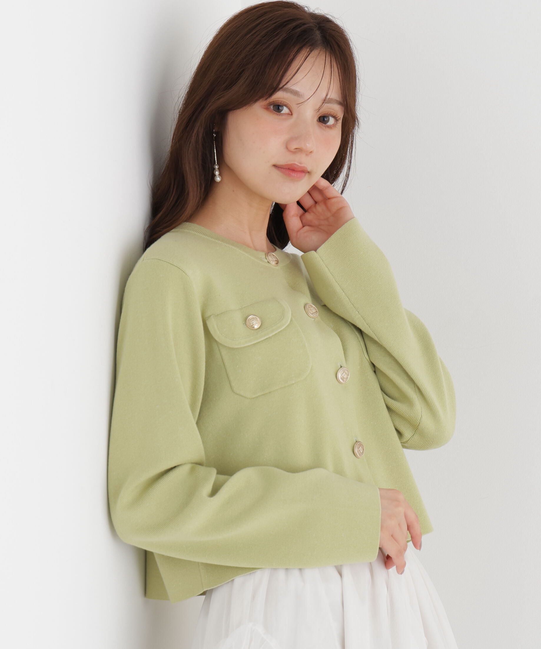 PROPORTION BODY DRESSING「シルク混カーディガン」|カーディガン|