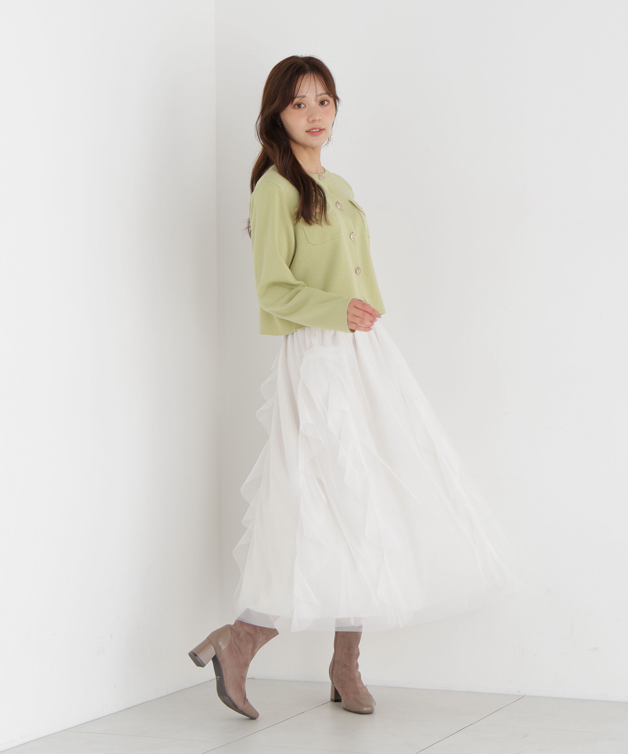 PROPORTION BODY DRESSING「シルク混カーディガン」|カーディガン|