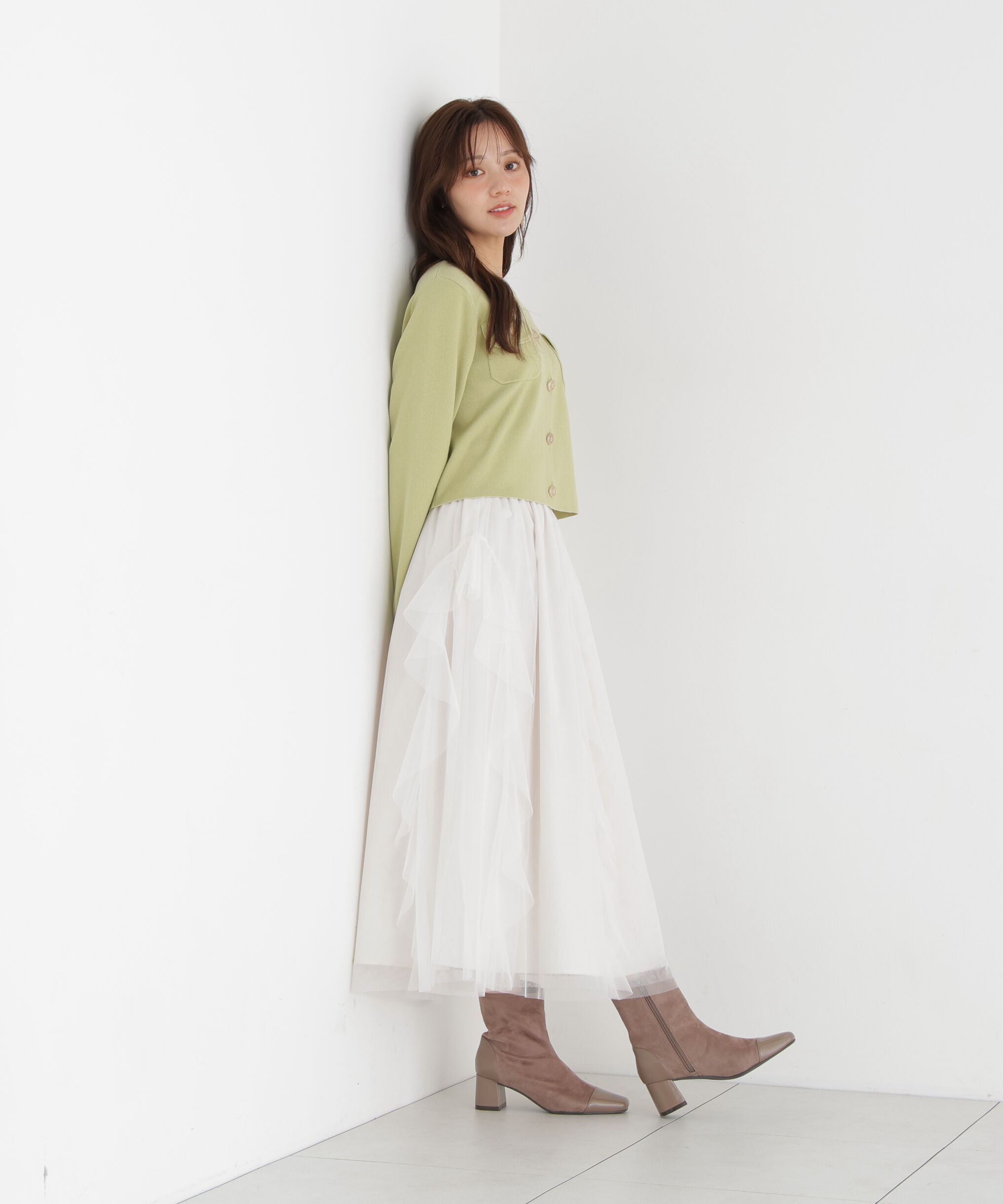 PROPORTION BODY DRESSING「シルク混カーディガン」|カーディガン|