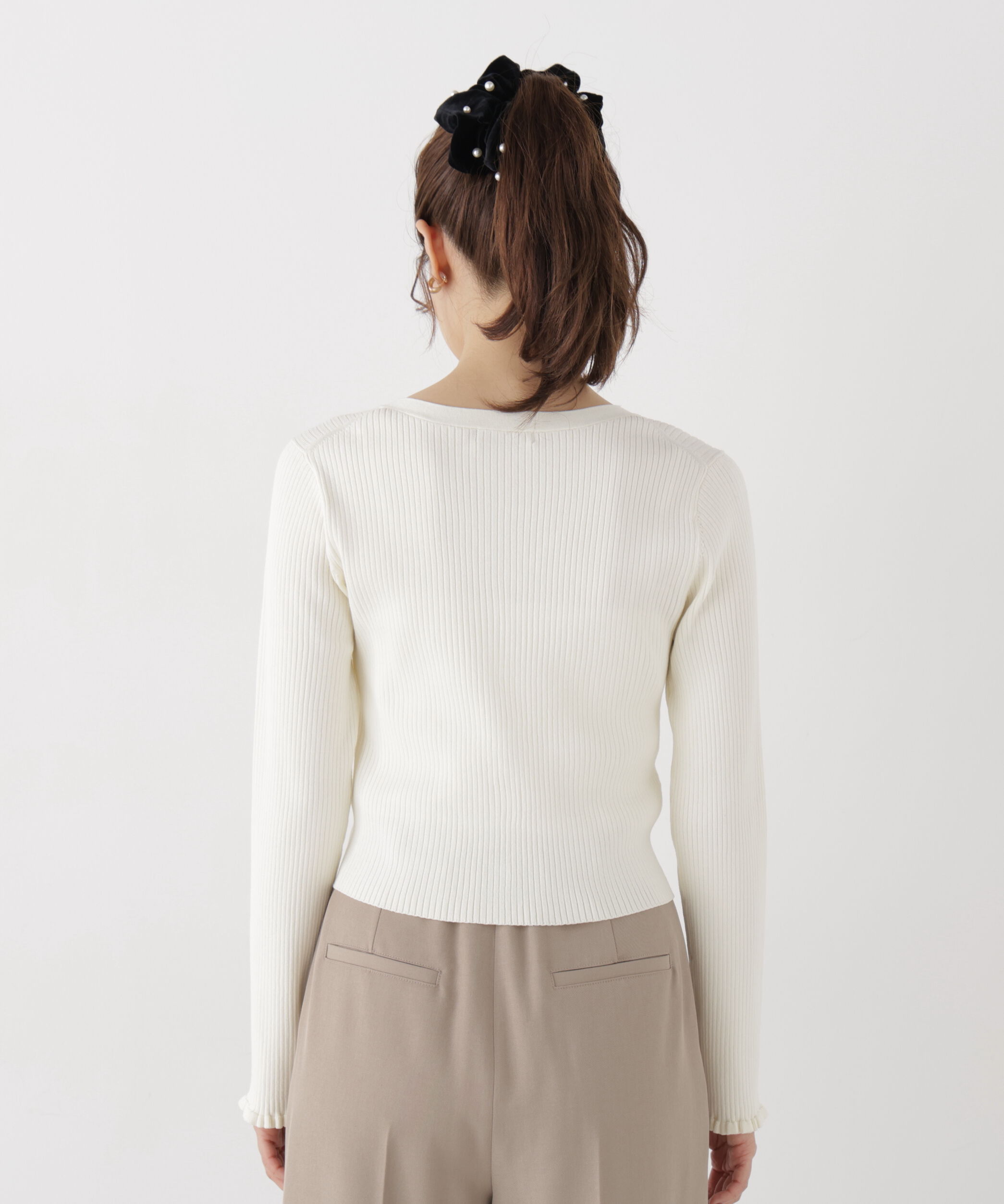 PROPORTION BODY DRESSING「ニュアンス釦ニットカーディガン」|カーディガン|