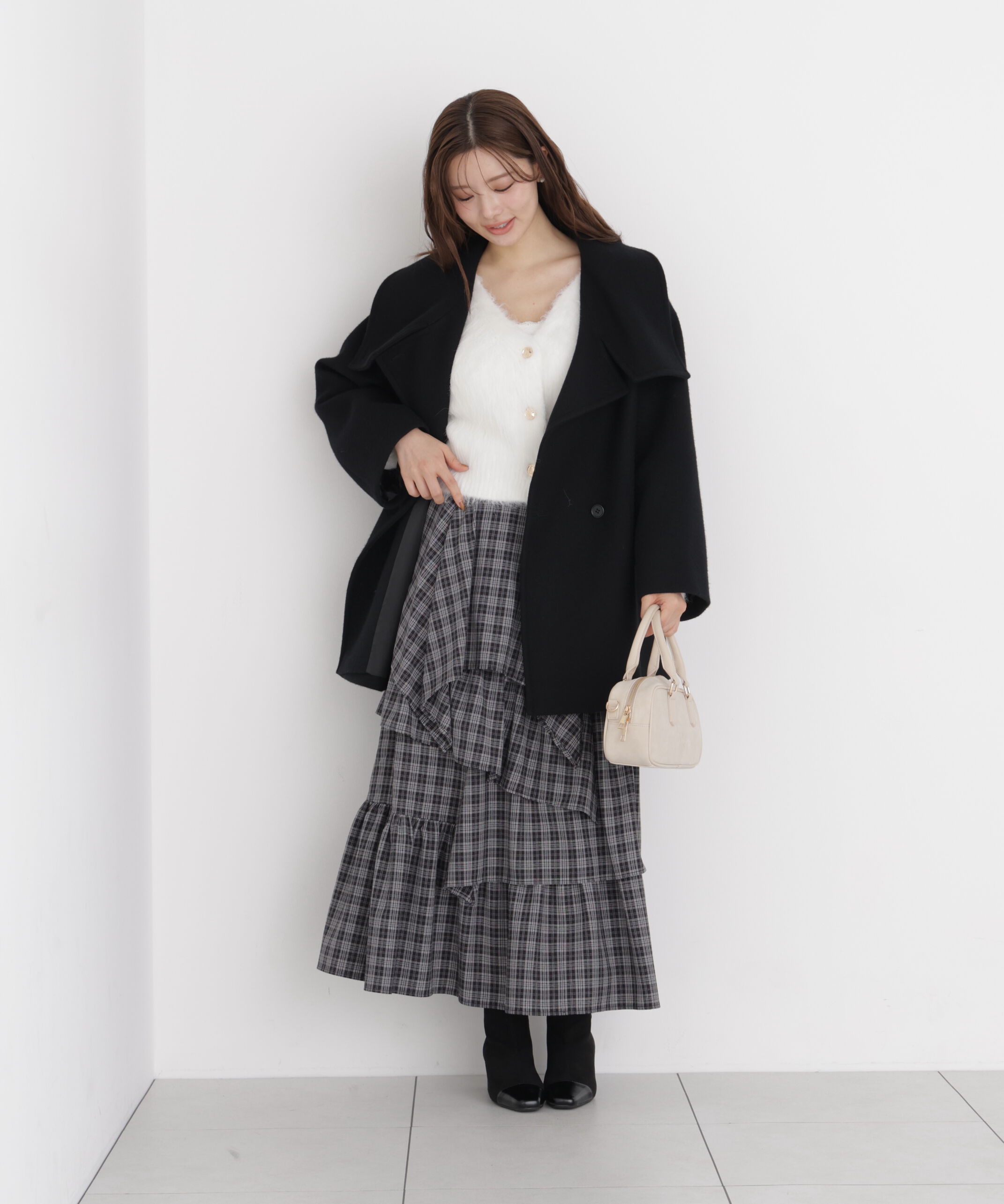 PROPORTION BODY DRESSING「シャギーショートカーディガン」|カーディガン|