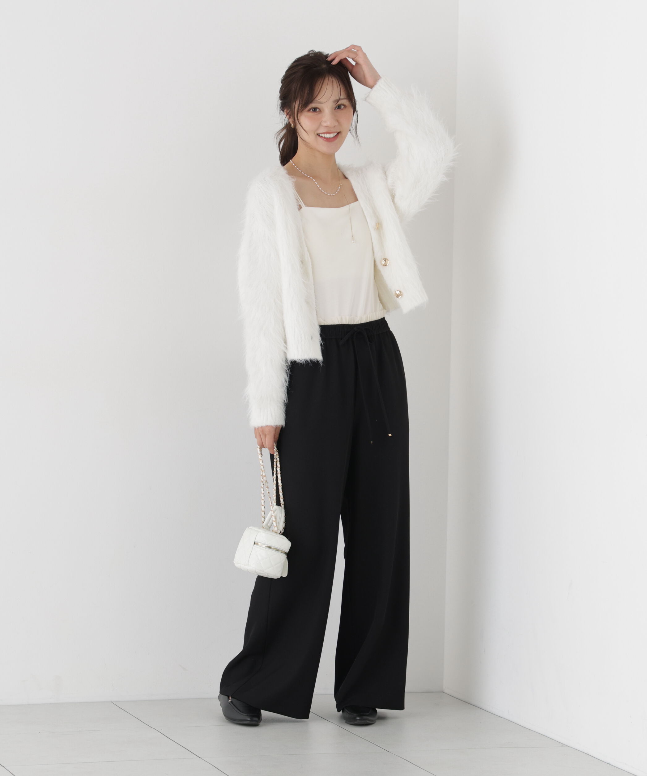 PROPORTION BODY DRESSING「シャギーショートカーディガン」|カーディガン|
