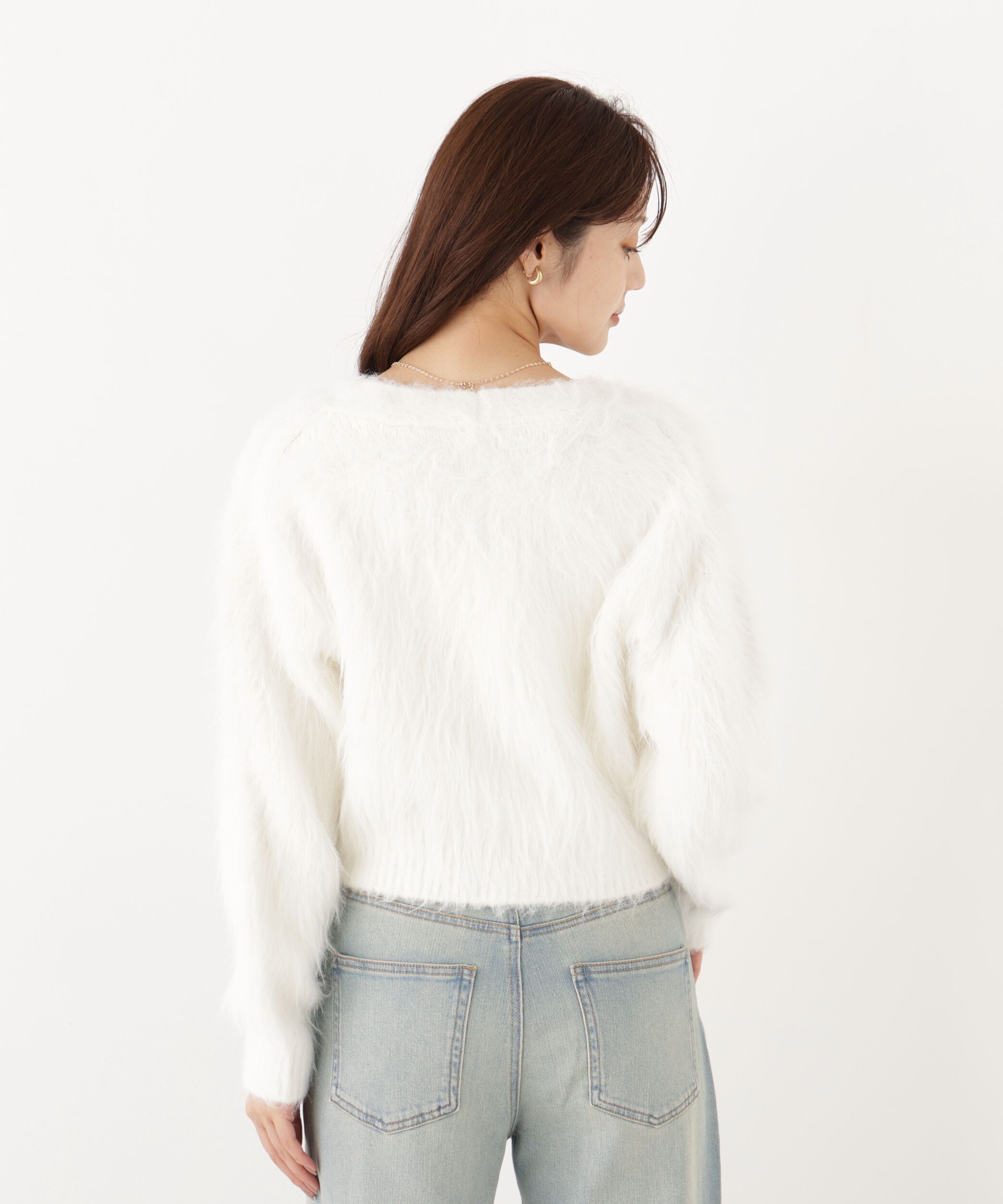 PROPORTION BODY DRESSING「シャギーショートカーディガン」|カーディガン|