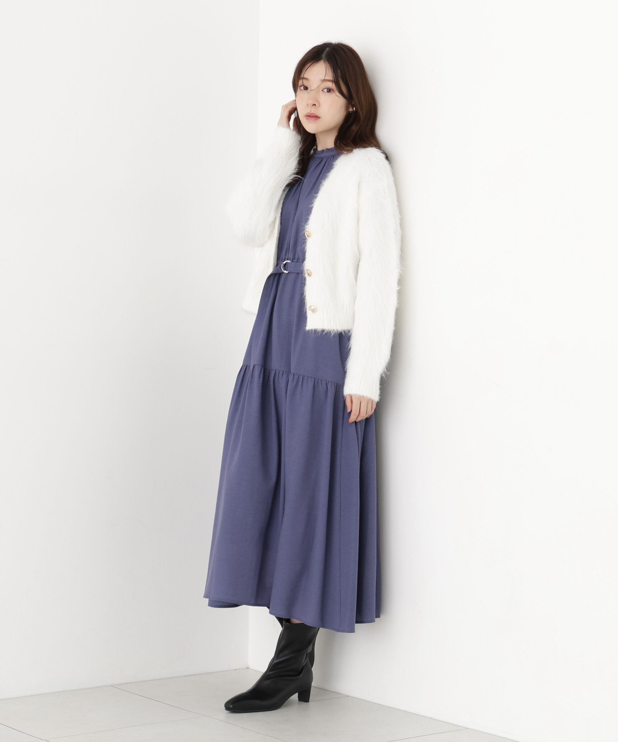 PROPORTION BODY DRESSING「シャギーショートカーディガン」|カーディガン|
