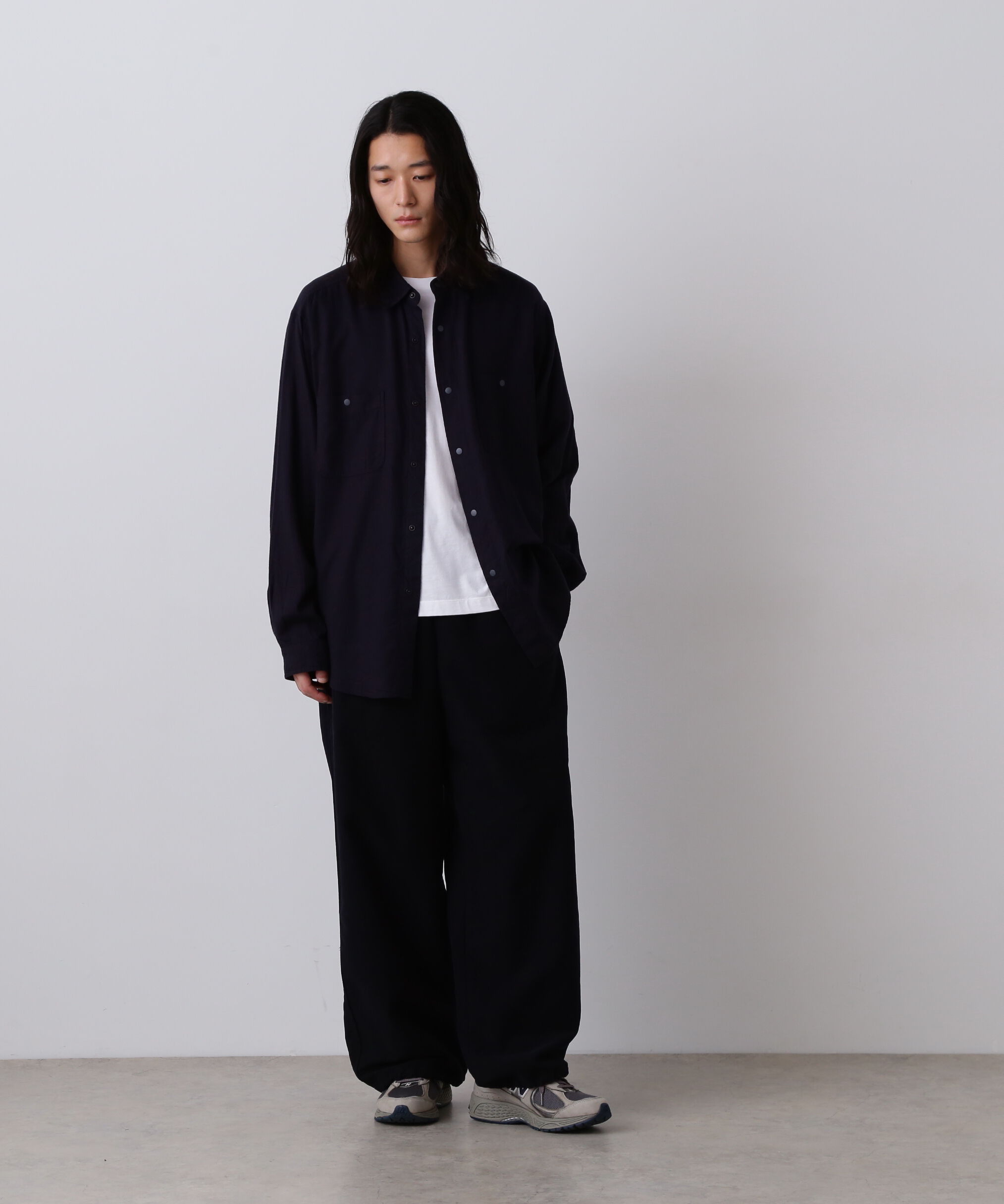 YLEVE 「Ｙ /  BRUSHED ORGANIC COTTON TENCEL SNAP SHIRT」|シャツ・ブラウス|