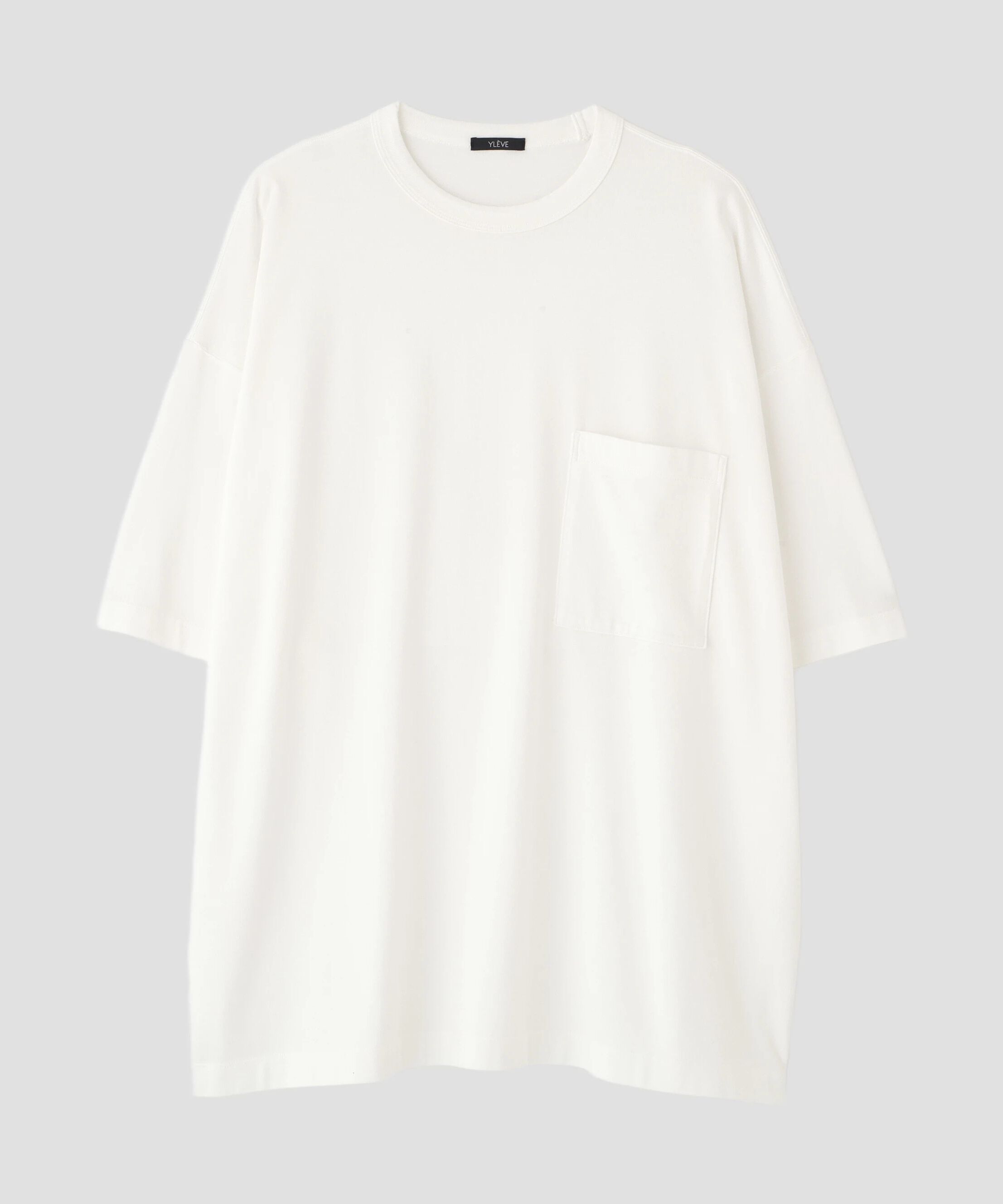 YLEVE 「YLEVE / COTTON RAYON PIGMENT DYE POCKET T-SHIRT」|Tシャツ・カットソー|ホワイト