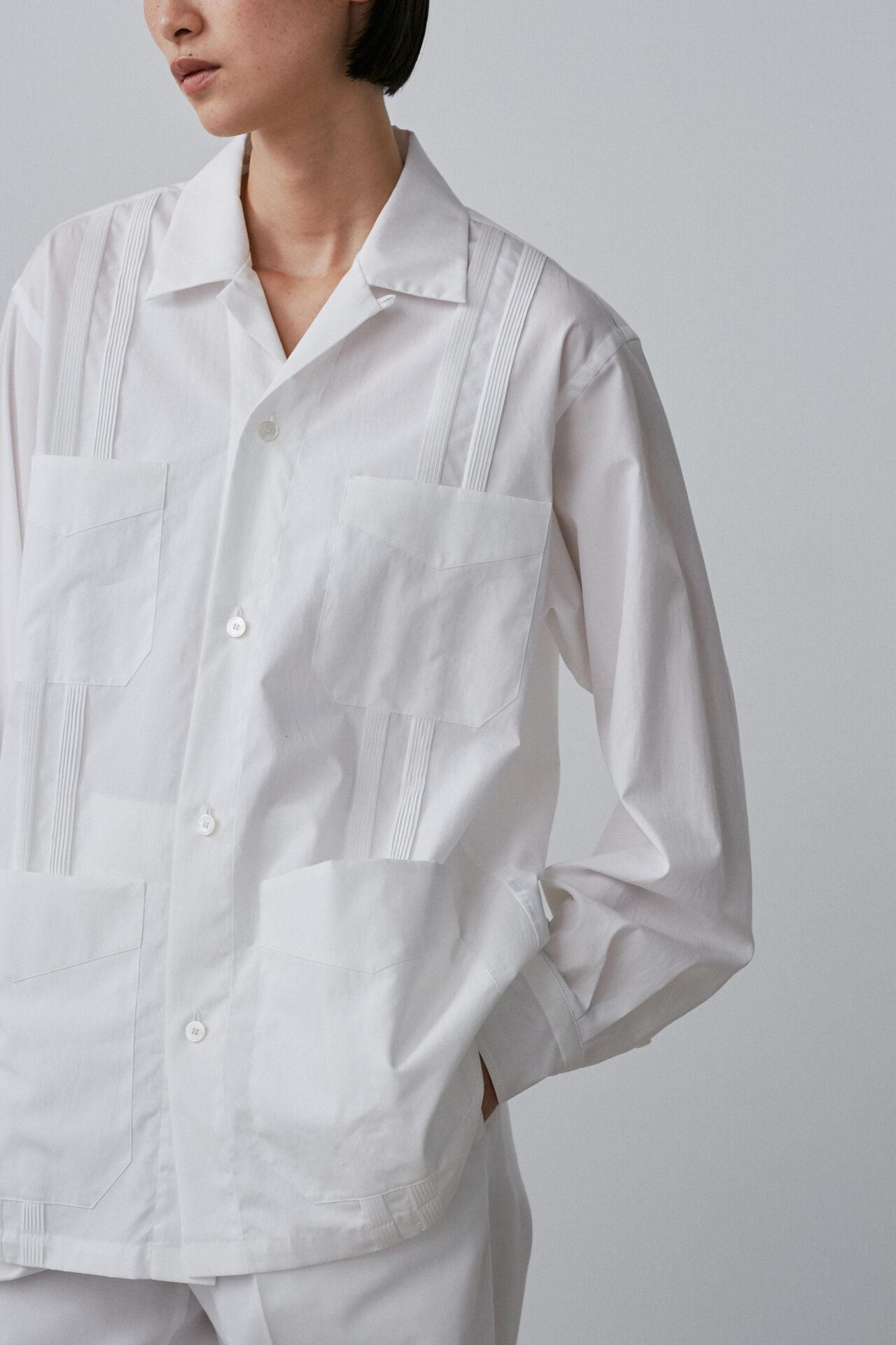YLEVE 「BOURRIENNE &times; YLEVE / COTTON TYPEWRITER CUBAN SH / WA」|シャツ・ブラウス|