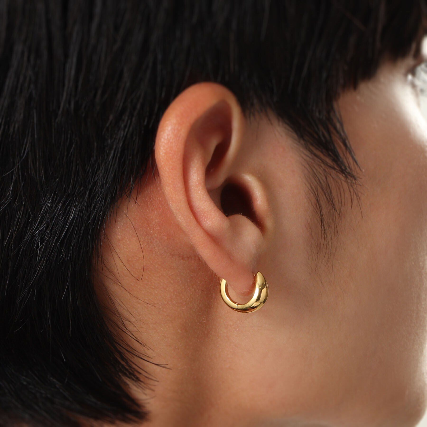 COCOSHNIK ONKITSCH「シルバー ハギーフープ マーキスピアス GP」|ピアス|