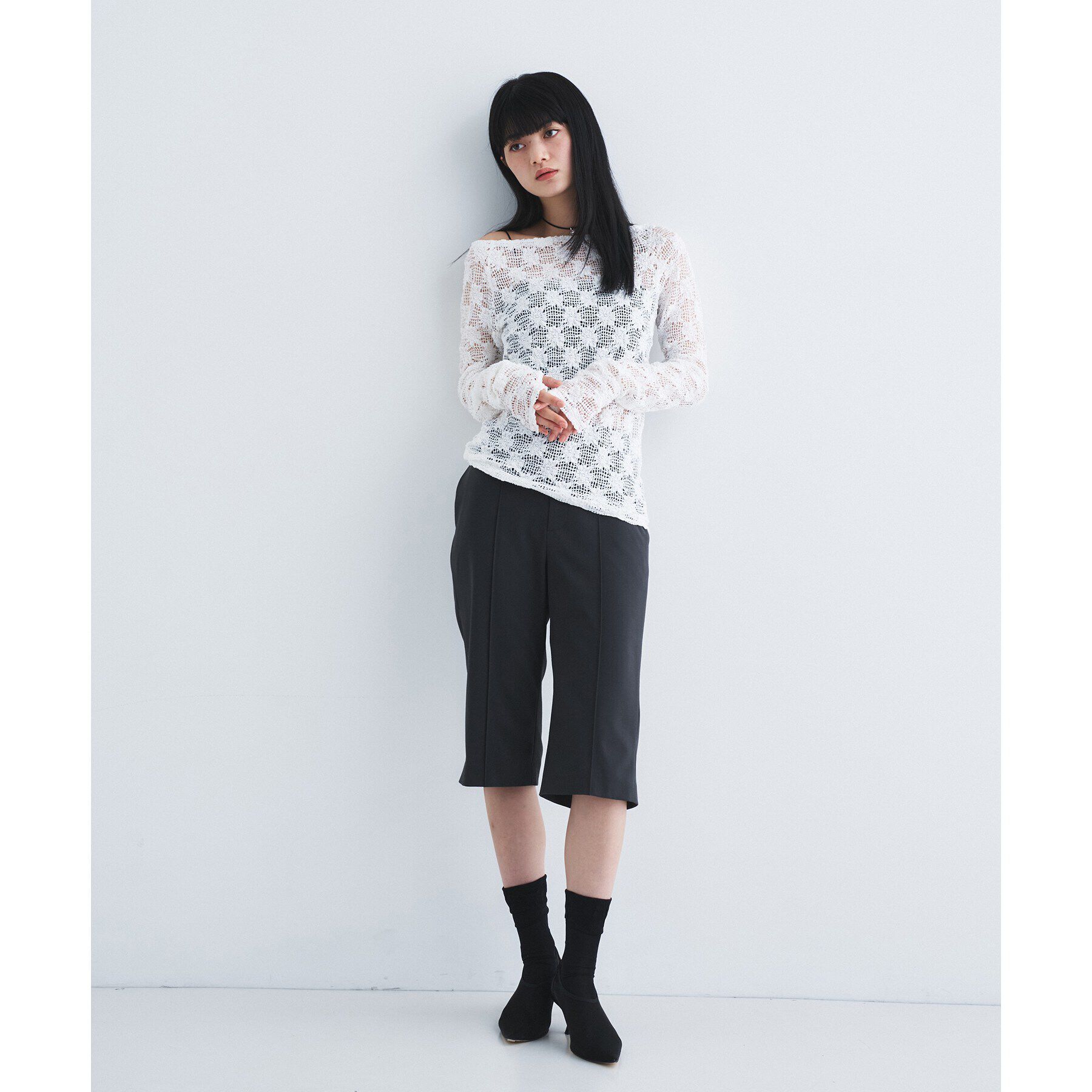 CODE A「【Re】floral lace tops」|Tシャツ・カットソー|