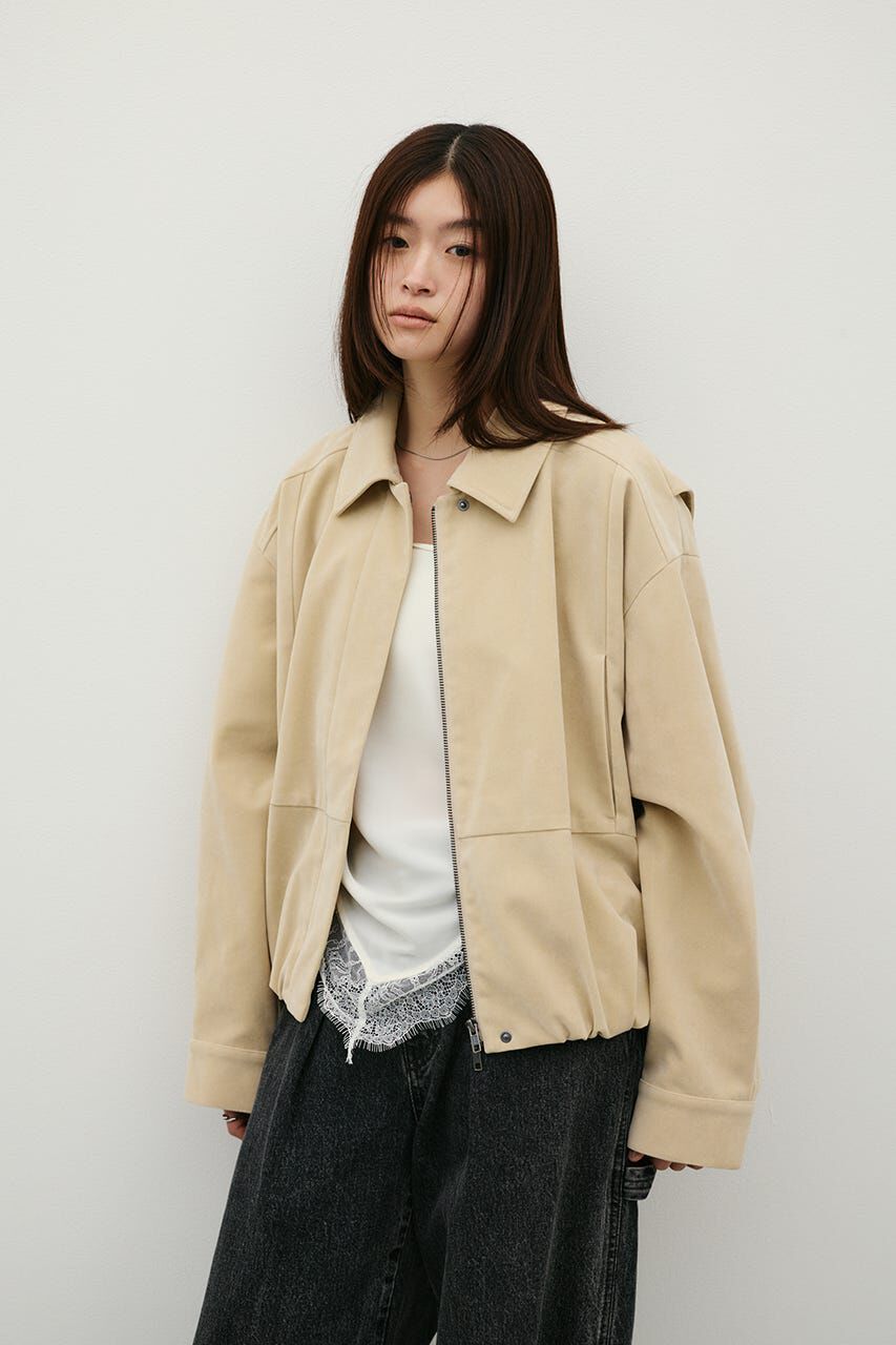 STYLEMIXER「フェイクスウェードフォルムジャケット」|その他|BEG