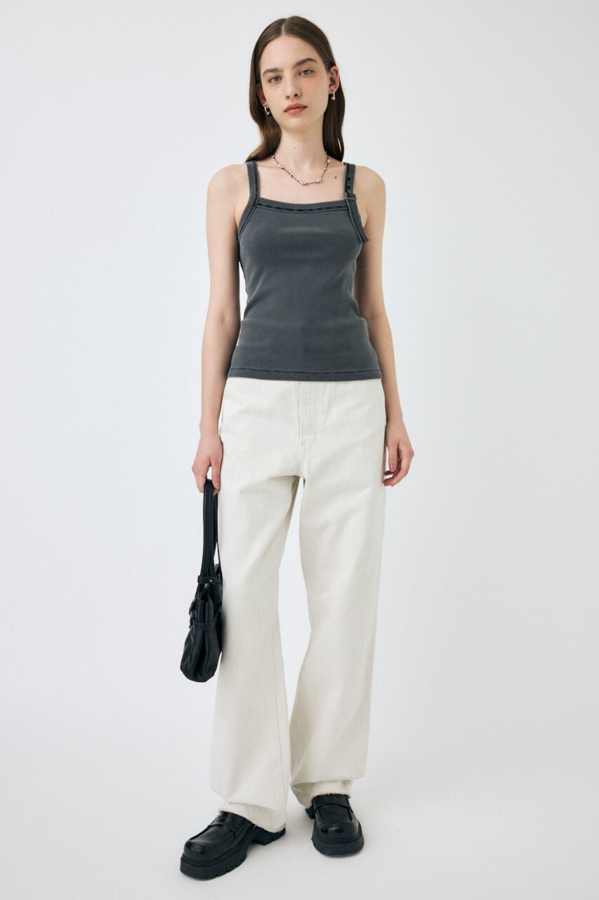 MOUSSY「HW WHT LOOSE STRAIGHT」|デニム|