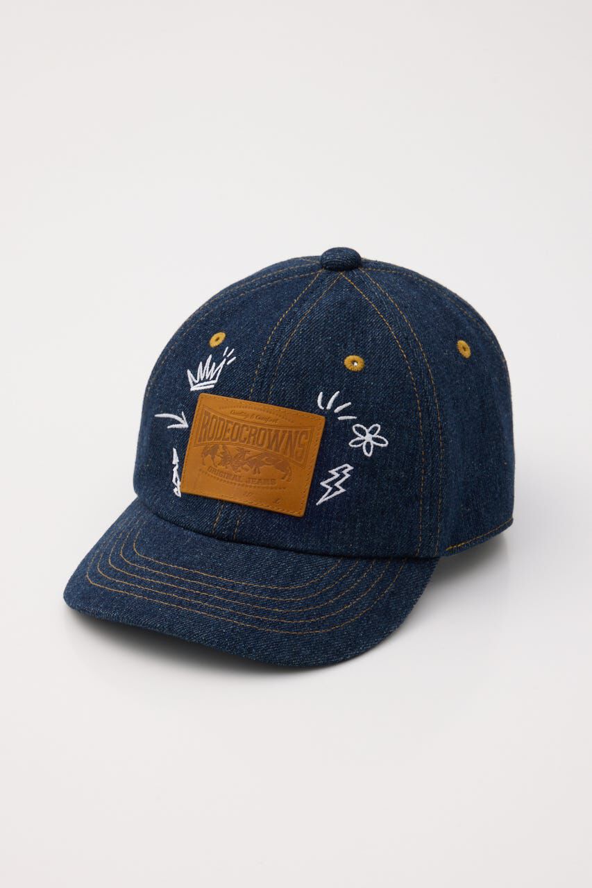 RODEO CROWNS「デニムパッチCAP」|その他|NVY