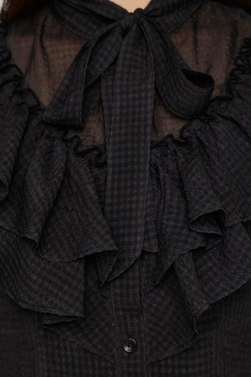 SLY「FRILL RIBBON ブラウス」|シャツ・ブラウス|