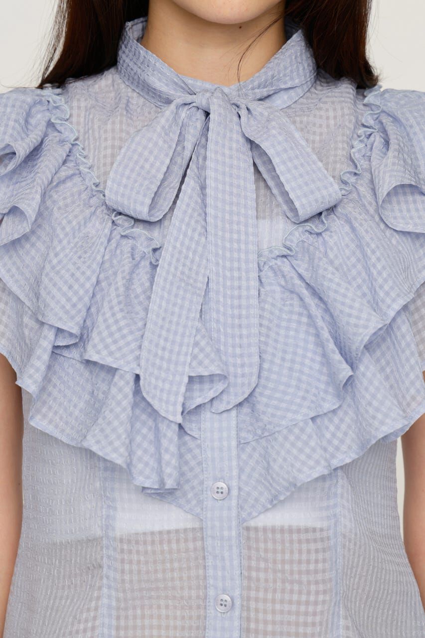 SLY「FRILL RIBBON ブラウス」|シャツ・ブラウス|