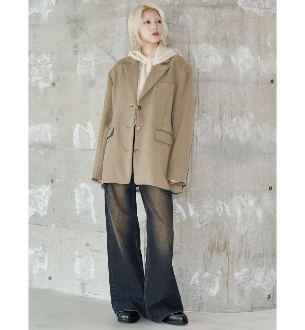 EMODA「【VEQUM】BOX WIDE JACKET」|テーラードジャケット|