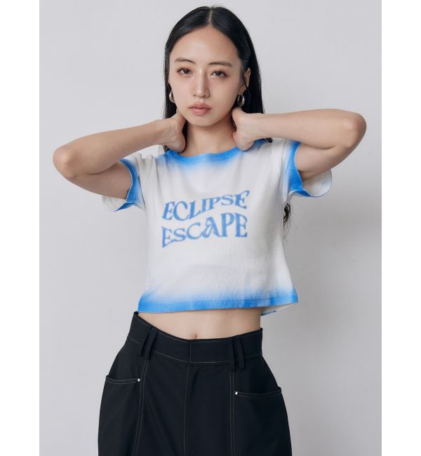 MURUA「シャドウクロップドTシャツ」|Tシャツ・カットソー|