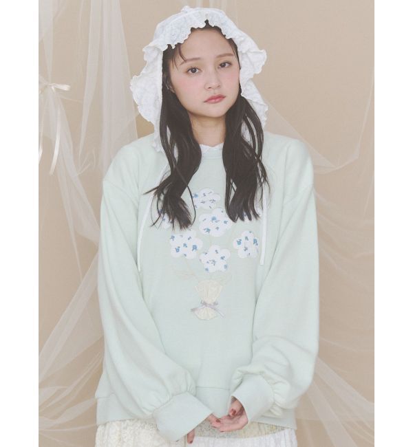 merry jenny「フードレーストップス」|Tシャツ・カットソー|