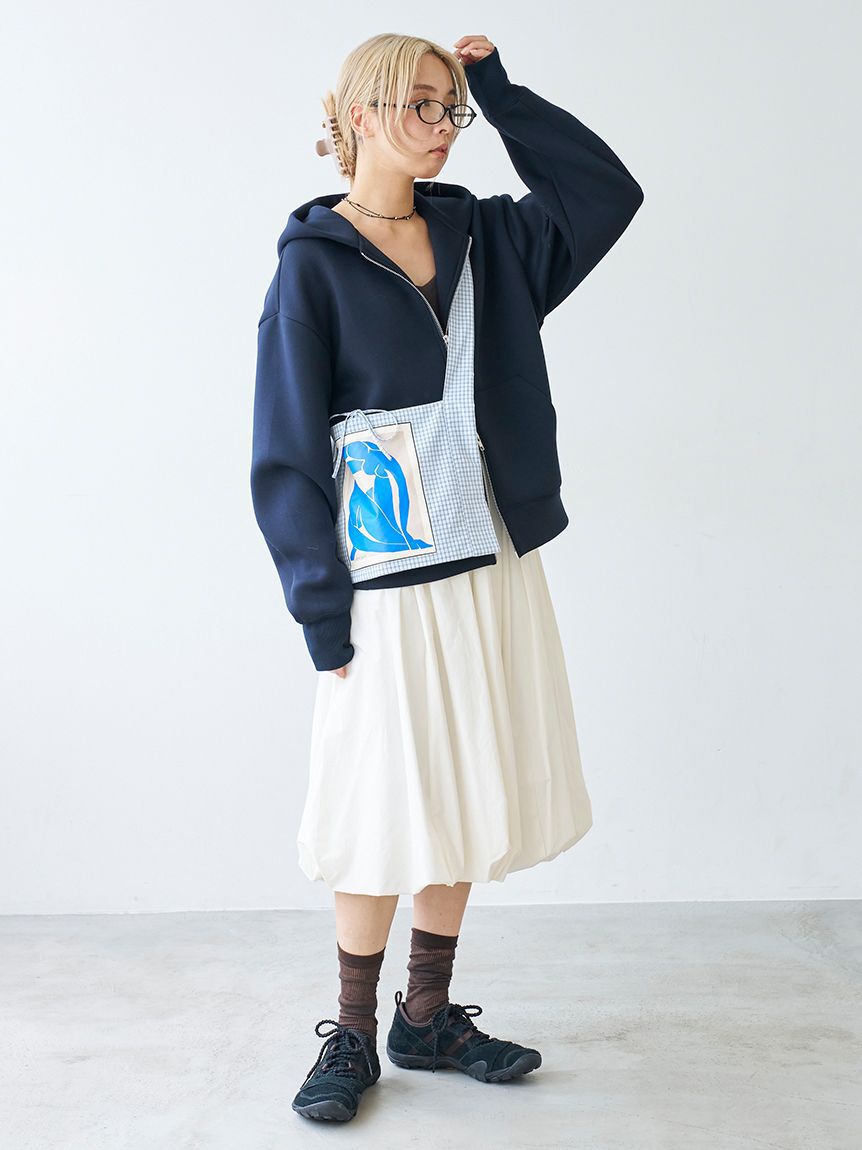 emmi atelier「ミモレ丈バルーンスカート」|スカート|