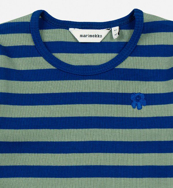 Marimekko「【kids】Innostaa Tasaraita Unikko Ⅱ カットソー」|その他|