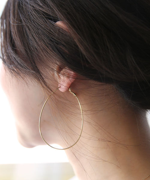 colleca la「大きめドロップフープピアス」|ピアス|