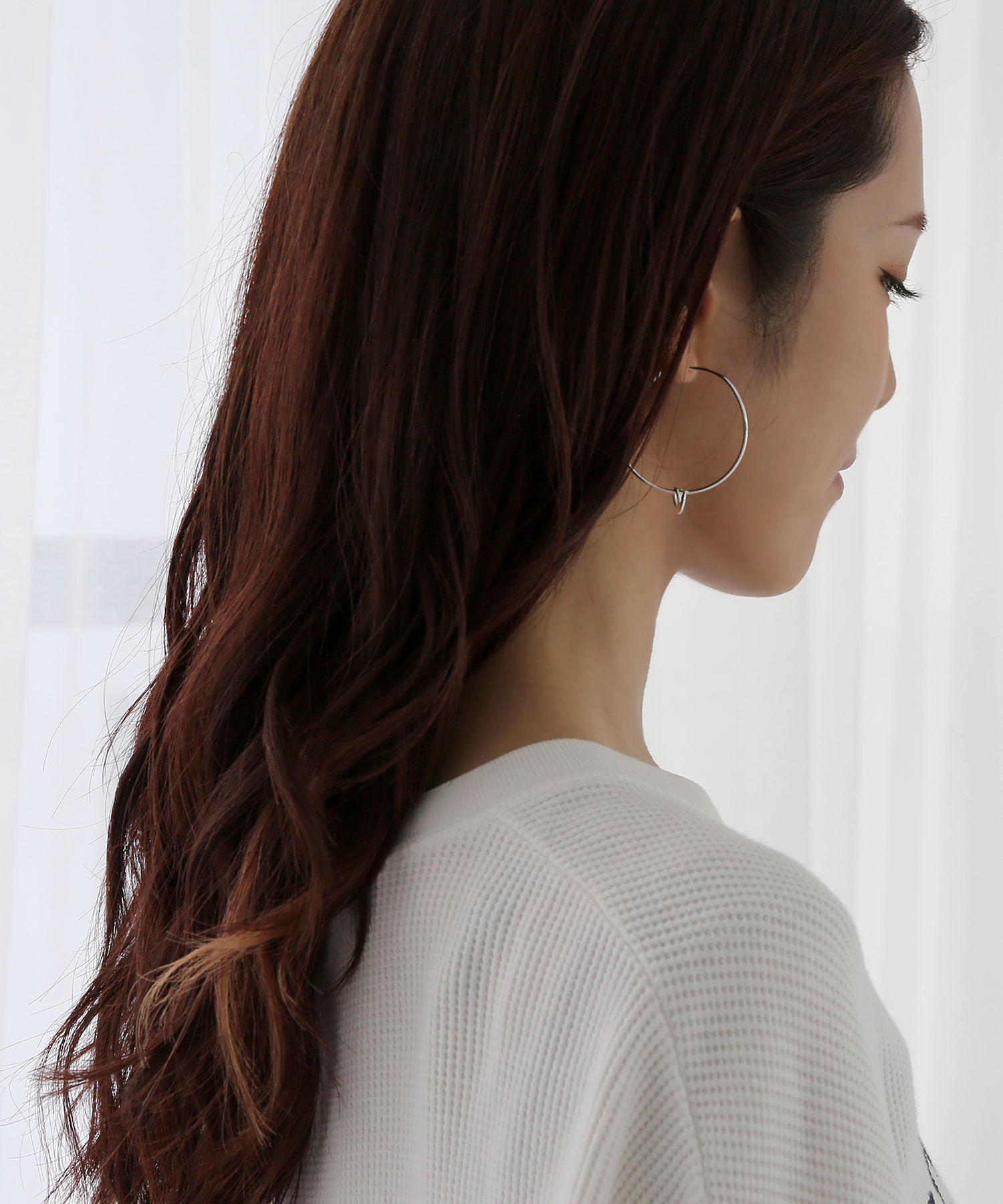 colleca la「［2WAY］スリムノットフープピアス」|ピアス|
