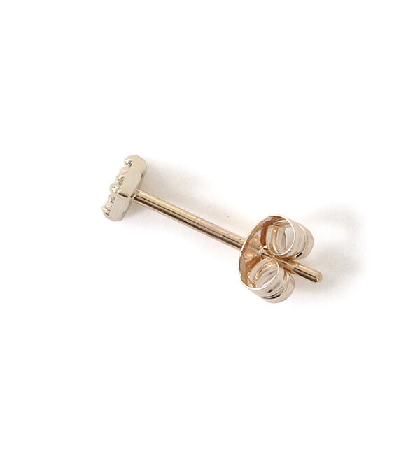 JUPITER「【K10】トライアングルダイヤモンドピアス/片耳」|ピアス|