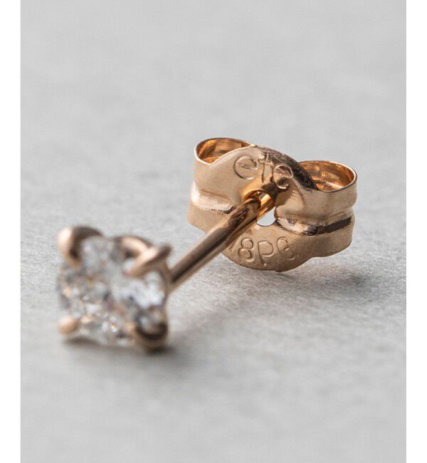 ete「K18 ダイヤモンド 0.2ct ピアス「ブライト」」|ピアス|