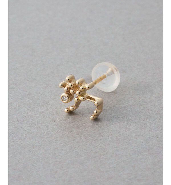 ete「[ゾディアック] K10YG ダイヤモンド ピアス /いて座」|ピアス|