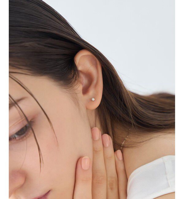 ete「[アイシーヴェール] K10IGG ダイヤモンド アイス ピアス」|ピアス|