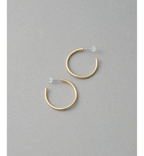 ete「[シグナルフープ] ピアス S」|ピアス|イエローゴールド