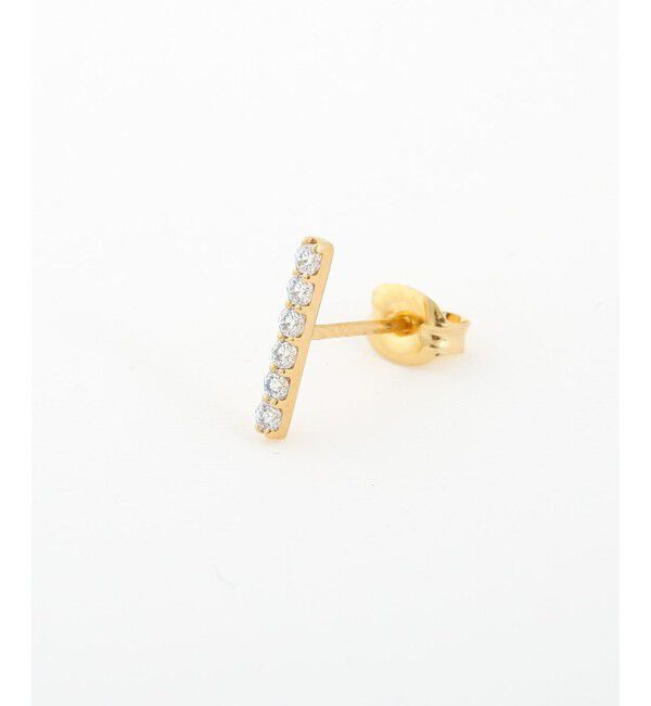 Jouete「ジルコニア&times;バー　ピアス」|ピアス|