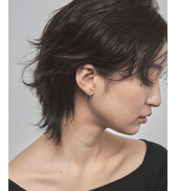 Jouete「K10YG フープピアス【size：M】」|ピアス|