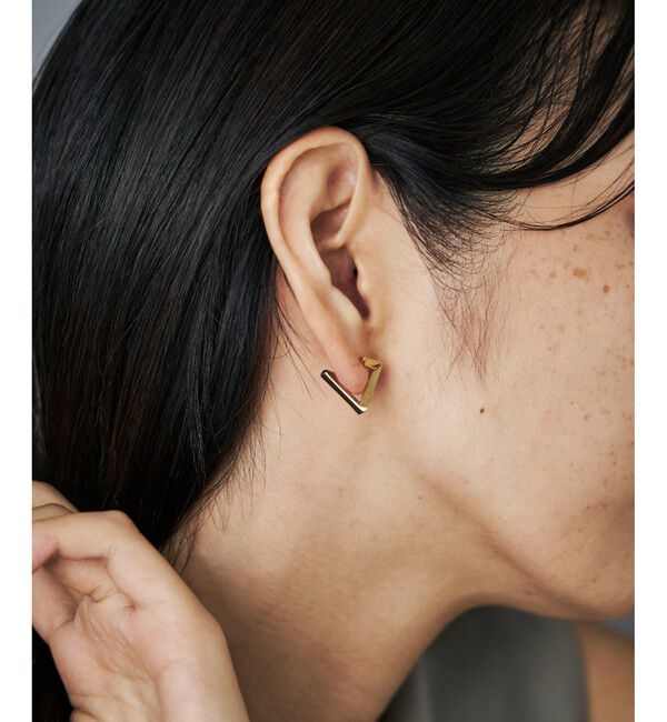 Jouete「[サークルピアス] トライアングル コンビカラー」|ピアス|