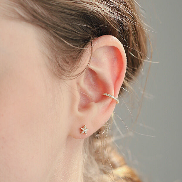 STAR JEWELRY「DIAMOND EAR CUFF（S）」|ピアス|