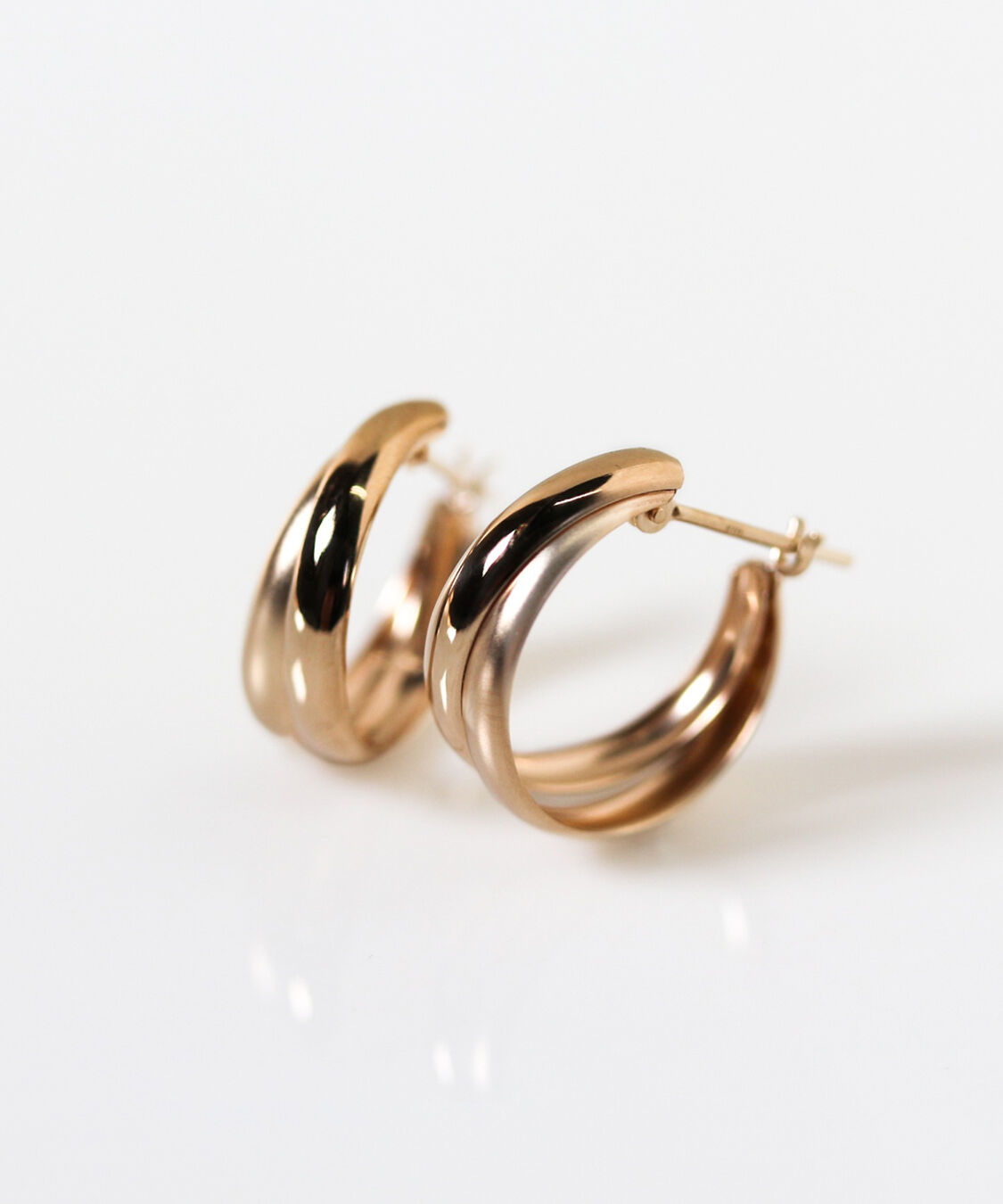 「ゴールド スナップ フープ ピアス | K10YG」|ピアス|