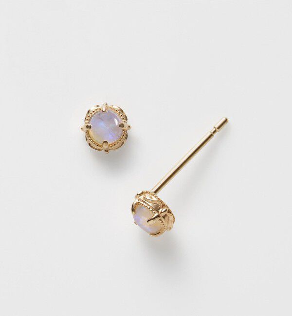 agete「K10オパールピアス」|ピアス|