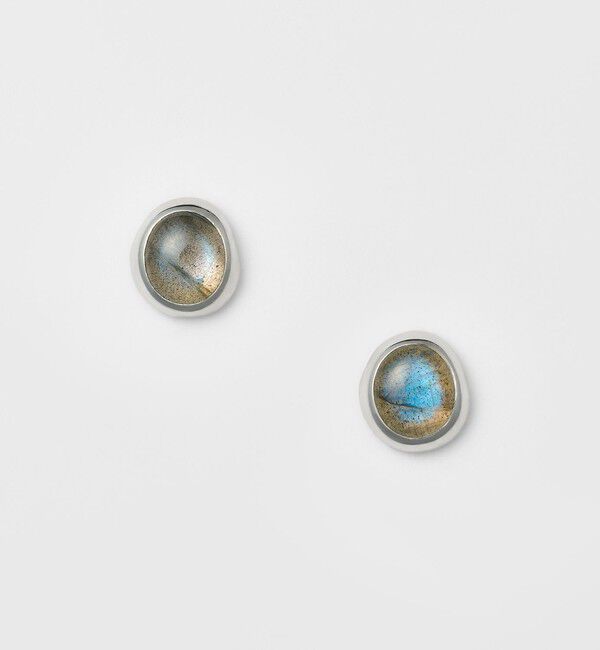 agete「シルバーラブラドライトピアス」|ピアス|