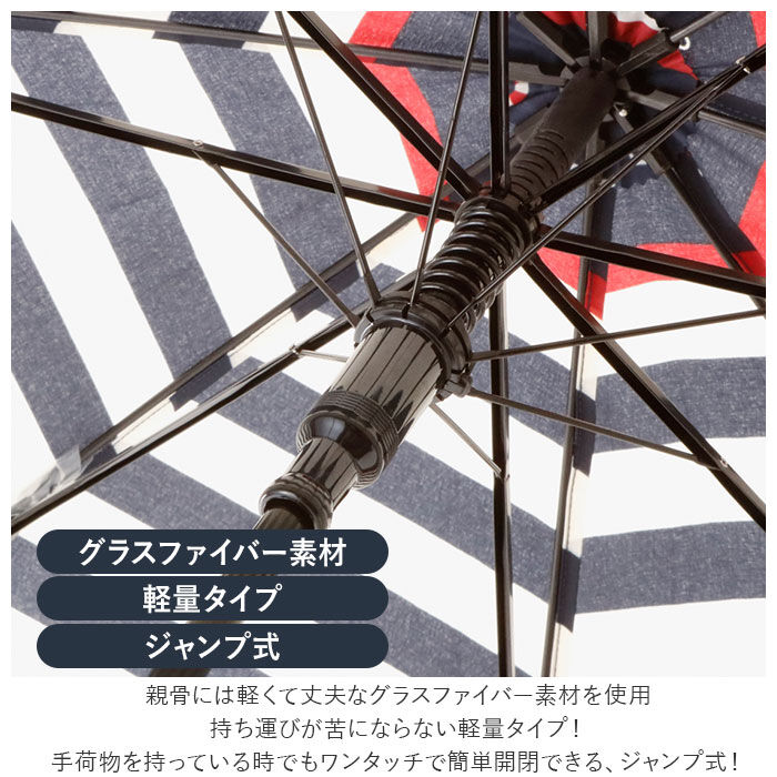 BACKYARD FAMILY「傘 レディース 耐風 通販 60cm 長傘 可愛い amusant sous la pluie」|傘|