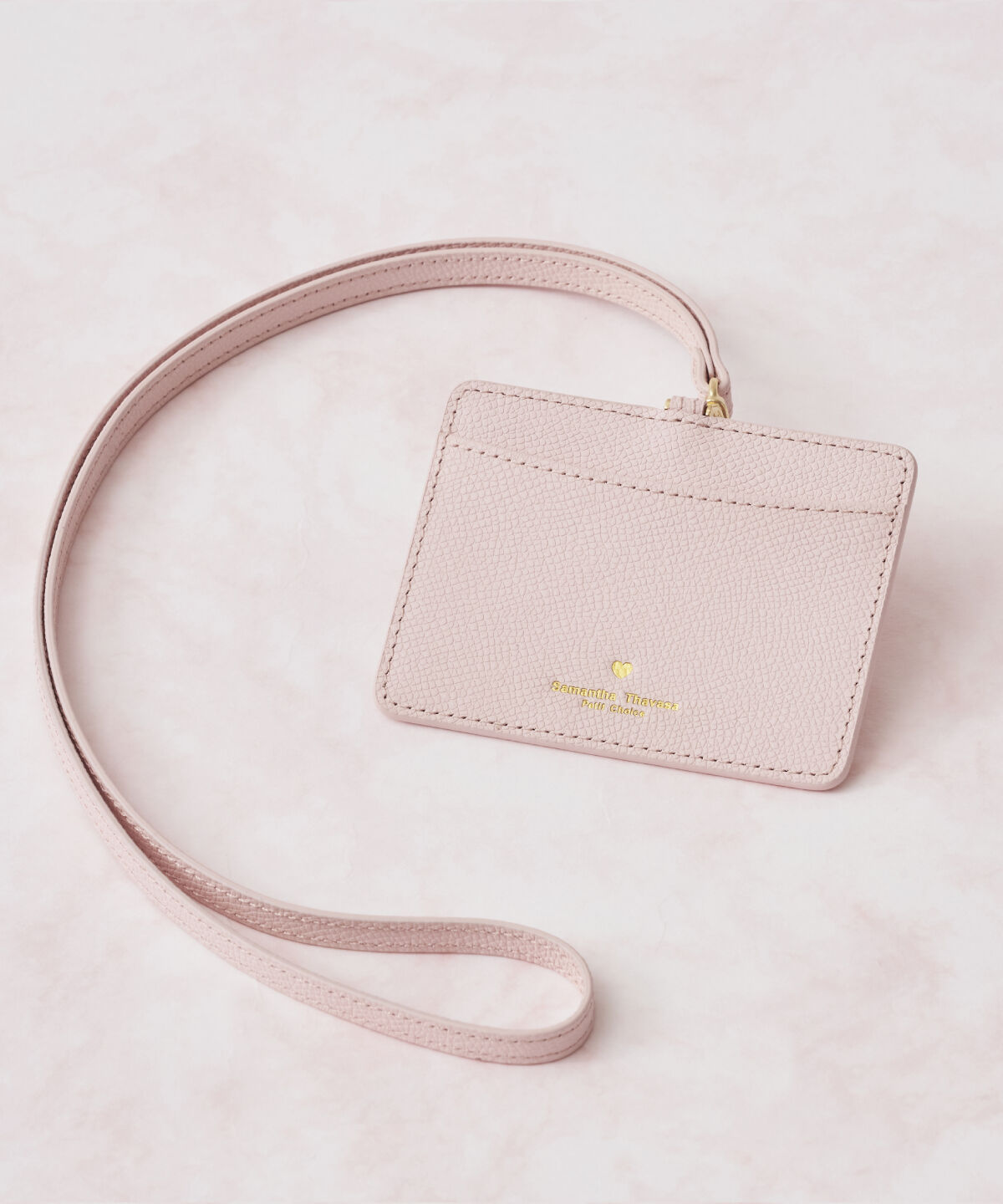 Samantha Thavasa Petit Choice「シンプルハート IDケース」|定期入れ|ピンク