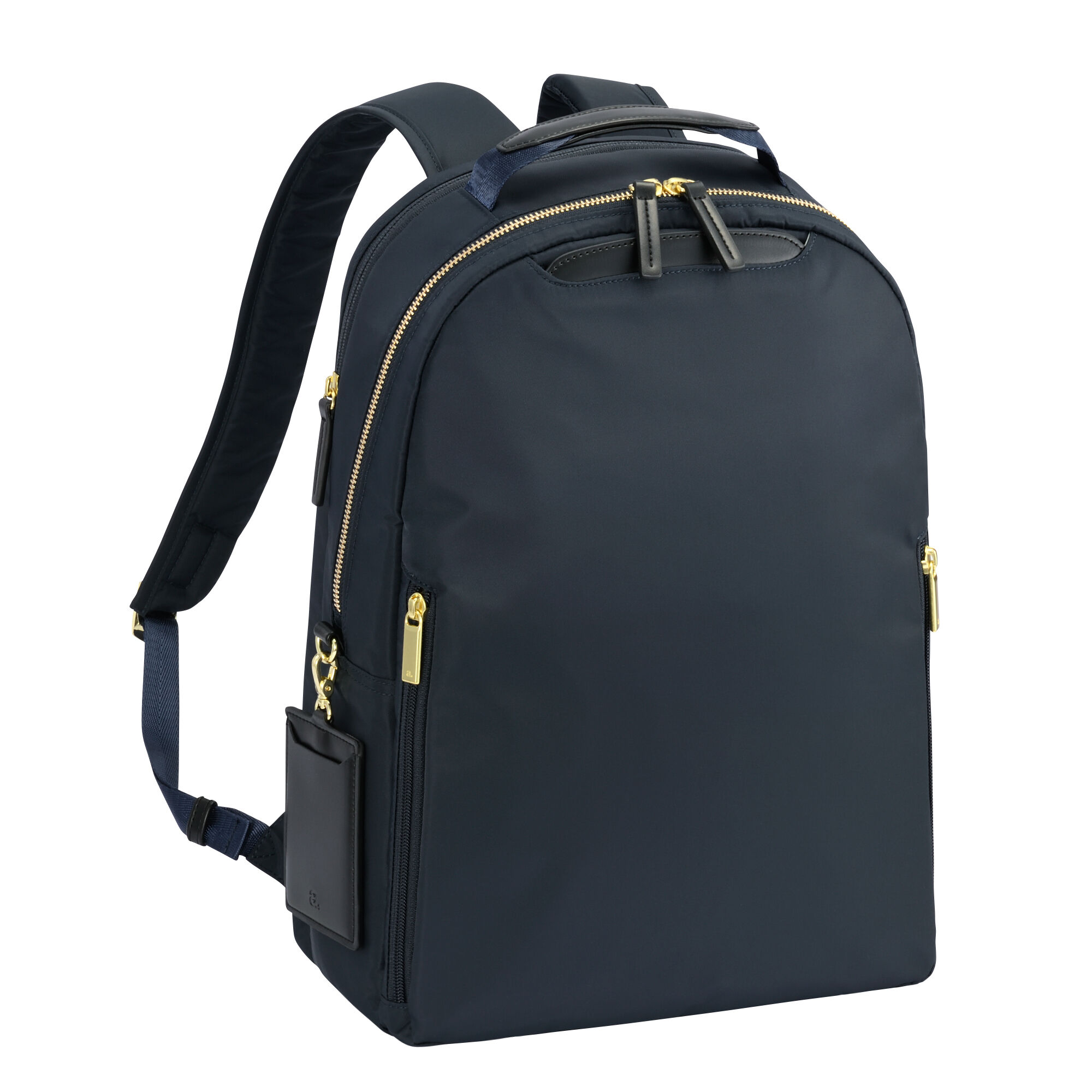 ace.「ace. フィッテム ビジネスリュック ラウンド型 レディースビジネス A4 / 14.0インチPC収納 68683」|リュック|ネイビー
