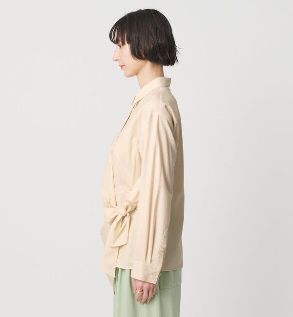 UNITED ARROWS「ドレープ ギャザー シャツ ‐ウォッシャブル‐」|シャツ・ブラウス|
