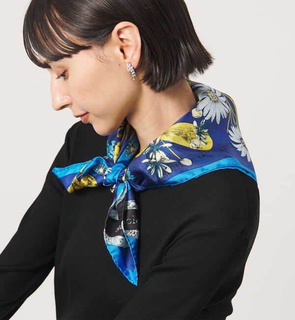 UNITED ARROWS「＜manipuri＞SILK 65&times;65 スカーフ 26FW」|バンダナ・スカーフ|
