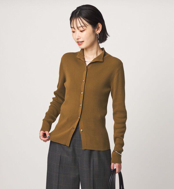 UNITED ARROWS green label relaxing「＜1_OF MINE＞2WAYネック ニット カーディガン マシンウォッシャブル」|カーディガン|