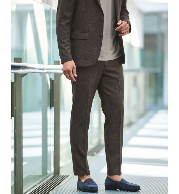 UNITED ARROWS green label relaxing「【WEB限定】JUST fit ミニチェック ナロー セットアップ ジャケット＆パンツ -ストレッチ-」|スーツ|