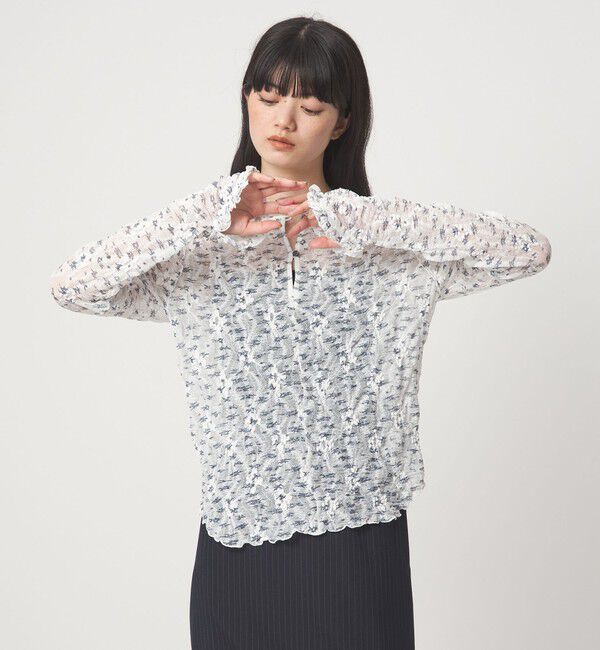 EMMEL REFINES「＜EMMEL REFINES＞EM コバナレース 2WAY プルオーバー」|Tシャツ・カットソー|